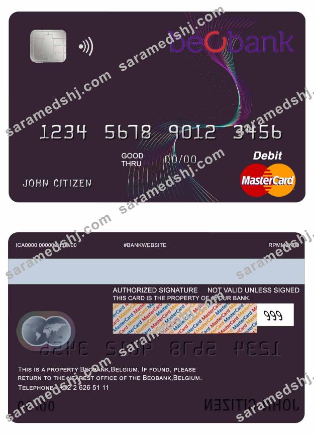 Belgium Beobank mastercard